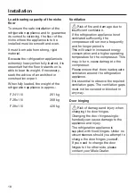 Preview for 18 page of Miele F 2411 Vi Operating And Installation Instructions