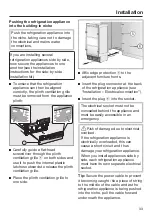 Preview for 33 page of Miele F 2411 Vi Operating And Installation Instructions