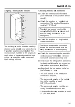 Preview for 25 page of Miele F 2414 SF Operating And Installation Instructions