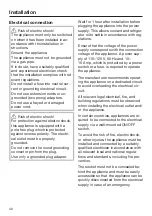 Preview for 40 page of Miele F 2414 SF Operating And Installation Instructions