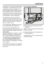 Preview for 41 page of Miele F 2414 SF Operating And Installation Instructions