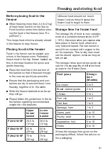 Preview for 81 page of Miele F 2414 SF Operating And Installation Instructions