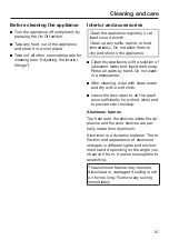 Preview for 87 page of Miele F 2414 SF Operating And Installation Instructions