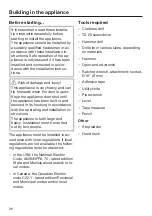 Preview for 26 page of Miele F 2461 Vi Operating And Installation Instructions