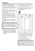 Preview for 28 page of Miele F 2462 SF Operating And Installation Instructions