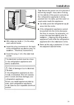 Preview for 31 page of Miele F 2462 SF Operating And Installation Instructions