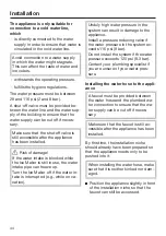 Preview for 44 page of Miele F 2462 SF Operating And Installation Instructions