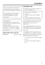 Preview for 45 page of Miele F1411VI Operating And Installation Instructions