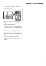 Preview for 63 page of Miele F1411VI Operating And Installation Instructions