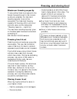 Preview for 21 page of Miele F9122Ui-2 Operating And Installation Instructions