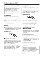 Preview for 12 page of Miele FN 11827 S Operating And Installation Instructions