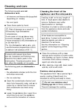 Preview for 36 page of Miele FN 28262 edt/cs Operating And Installation Instructions