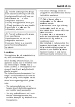 Preview for 49 page of Miele FN 28262 edt/cs Operating And Installation Instructions