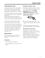 Preview for 19 page of Miele FN 4697 S Operating And Installation Manual