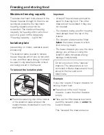 Preview for 20 page of Miele FN 4697 S Operating And Installation Manual