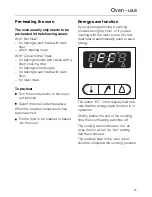 Preview for 21 page of Miele H 247 B Operating Instructions Manual