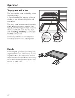 Preview for 22 page of Miele H 399 B Operating Instructions Manual