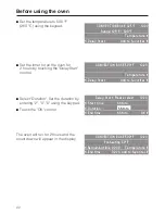 Preview for 22 page of Miele H 4688 B Operating And Installation Instructions