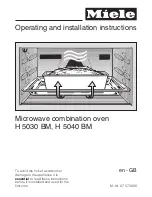 Miele H 5030 BM Operating And Installation Instructions preview