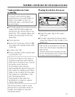 Preview for 25 page of Miele H 5030 BM Operating And Installation Instructions