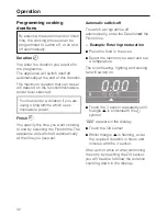 Preview for 32 page of Miele H 5030 BM Operating And Installation Instructions