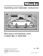 Miele H 5030 BM Operating And Installation Manual preview