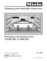 Preview for 1 page of Miele H 5080 BM Operating And Installation Manual