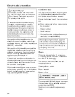 Preview for 98 page of Miele H2265BP Operating And Installation Instructions