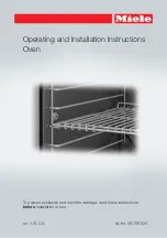 Preview for 1 page of Miele H6580BP Operating And Installation Instructions