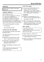 Preview for 79 page of Miele H6580BP Operating And Installation Instructions