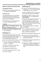 Preview for 19 page of Miele K 12010 S-2 Operating And Installation Instructions