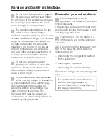 Preview for 12 page of Miele KFN 8667 S-1 Operating And Installation Instructions