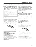 Preview for 15 page of Miele KFN 8667 S-1 Operating And Installation Instructions