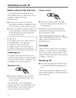 Preview for 12 page of Miele KFN 8700 SE ed Operating And Installation Manual