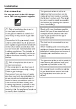 Preview for 54 page of Miele KM 2030 Operating And Installation Instructions