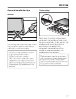 Preview for 37 page of Miele KM 2256 Operating And Installation Instructions