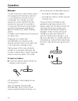 Preview for 22 page of Miele KM 499 Operating Instructions Manual