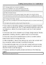 Preview for 51 page of Miele KM 6113 Operating And Installation Instructions