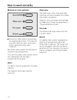 Preview for 16 page of Miele Komfort Operating Instructions Manual