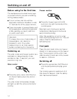 Preview for 12 page of Miele KWFN 8705 SE ed Operating And Installation Instruction