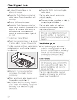 Preview for 32 page of Miele KWFN 8705 SE ed Operating And Installation Instruction