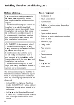 Preview for 22 page of Miele KWT 2601 SF Operating And Installation Instructions