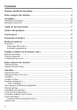 Preview for 2 page of Miele M 2230 SC Operating Instructions Manual