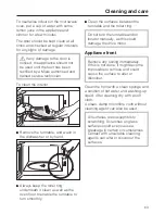 Preview for 63 page of Miele M 6012 SC Operating Instructions Manual