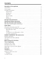 Preview for 2 page of Miele M 625 EG Operating Instructions Manual