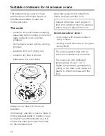 Preview for 20 page of Miele M 625 EG Operating Instructions Manual