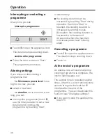 Preview for 36 page of Miele M 6262 TC Operating Instructions Manual