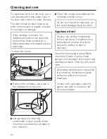 Preview for 62 page of Miele M 8201-1 Operating Instructions Manual