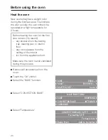 Preview for 20 page of Miele MasterChef H 4780 B Operating And Installation Instructions