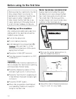 Preview for 12 page of Miele Novotronic Premier Novo Operating Instructions Manual